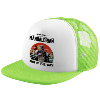 Mandalorian, Καπέλο Soft Trucker με Δίχτυ Πράσινο/Λευκό