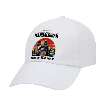 Mandalorian, Καπέλο Ενηλίκων Baseball Λευκό 5-φύλλο (POLYESTER, ΕΝΗΛΙΚΩΝ, UNISEX, ONE SIZE)