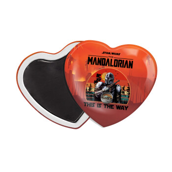 Mandalorian, Μαγνητάκι καρδιά (57x52mm)