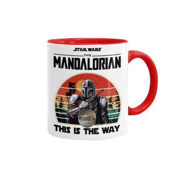 Mandalorian, Mug colored red, ceramic, 330ml