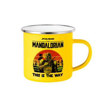 Mandalorian, Yellow Enamel Metallic Cup 360ml