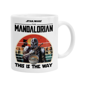 Mandalorian, Ceramic coffee mug, 330ml (1pcs)