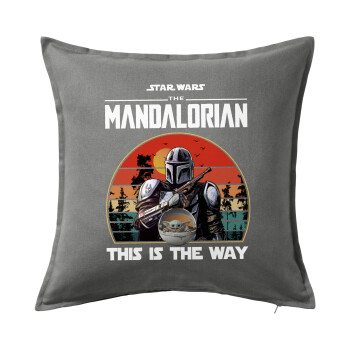 Mandalorian, Sofa cushion Grey 50x50cm includes filling