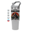 GREY color, 890ml (30oz) stainless Steel Tumbler with Handle
