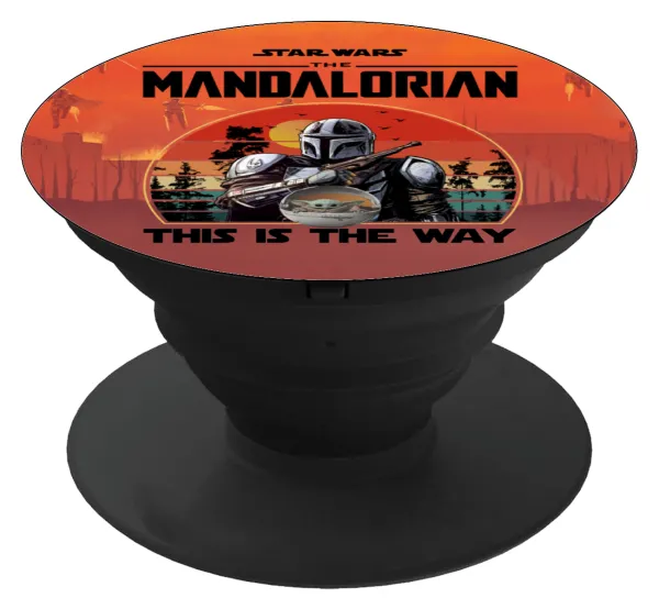 Mandalorian — Phone Holders Stand  Μαύρο Βάση Στήριξης Κινητού στο Χέρι