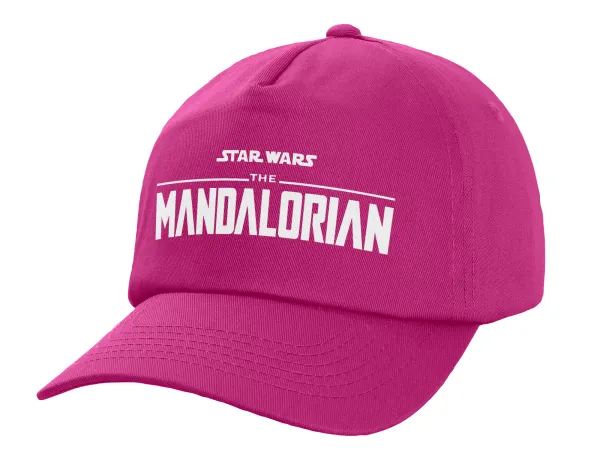 Mandalorian — Καπέλο παιδικό Baseball, 100% Βαμβακερό Twill, Φούξια (ΒΑΜΒΑΚΕΡΟ, ΠΑΙΔΙΚΟ, UNISEX, ONE SIZE)