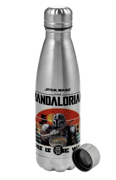 Mandalorian — Μεταλλικό παγούρι νερού, ανοξείδωτο ατσάλι, 750ml