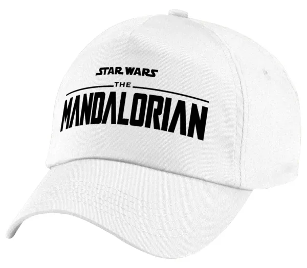 Mandalorian — Πεντάφυλλο καπέλο Λευκό, 100% Βαμβακερό (Twill), με ρύθμιση, unisex