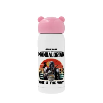 Mandalorian, Pink stainless steel thermal flask, 320ml