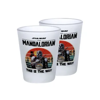 Mandalorian, Σφηνοπότηρα γυάλινα 45ml του πάγου (2 τεμάχια)