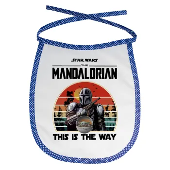 Mandalorian, Σαλιάρα μωρού αλέκιαστη με κορδόνι Μπλε