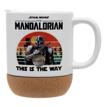 Mandalorian, Κούπα, κεραμική με βάση φελού και καπάκι (ΜΑΤ), 330ml
