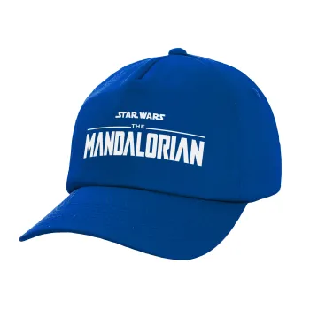 Mandalorian, Twill Καπέλο παιδικό ΜΠΛΕ (100% ΒΑΜΒΑΚΕΡΟ, ΠΑΙΔΙΚΟ, UNISEX)