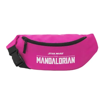 Mandalorian, Unisex τσαντάκι μέσης (μπανάνα) χρώματος ΡΟΖ με 2 τσέπες