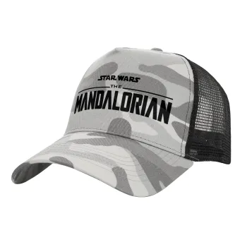 Mandalorian, Καπέλο Ενηλίκων Structured Trucker, με Δίχτυ, (παραλλαγή) Army Camo (100% ΒΑΜΒΑΚΕΡΟ, ΕΝΗΛΙΚΩΝ, UNISEX, ONE SIZE)