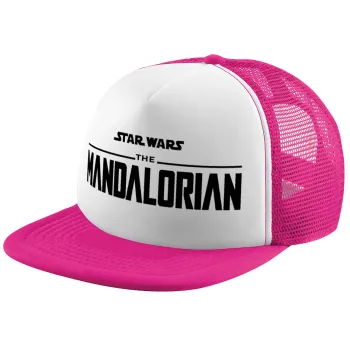 Mandalorian, Καπέλο παιδικό Soft Trucker με Δίχτυ ΡΟΖ/ΛΕΥΚΟ (POLYESTER, ΠΑΙΔΙΚΟ, ONE SIZE)