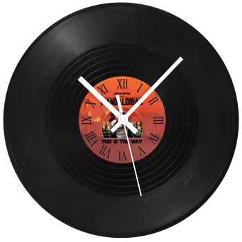 Mandalorian, Ρολόι τοίχου Βινύλιο (30cm)