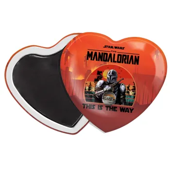 Mandalorian, Μαγνητάκι καρδιά (57x52mm)