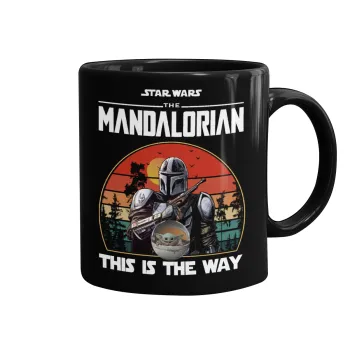 Mandalorian, Mug black, ceramic, 330ml