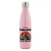Μεταλλικό παγούρι θερμός Ροζ Ιριδίζον (Stainless steel), διπλού τοιχώματος, 500ml
