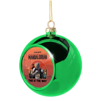 Mandalorian, Green Christmas tree ornament ball 8cm