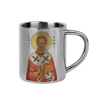 Saint Nicholas orthodox , Mug Stainless steel double wall 300ml