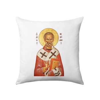 Saint Nicholas orthodox , Sofa cushion 40x40cm includes filling