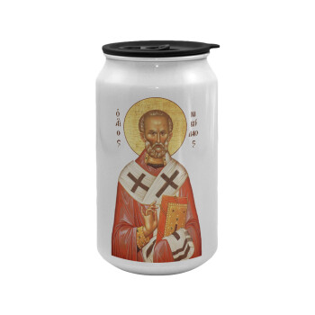 Saint Nicholas orthodox , Κούπα ταξιδιού μεταλλική με καπάκι (tin-can) 500ml