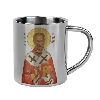 Saint Nicholas orthodox , Mug Stainless steel double wall 300ml
