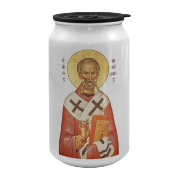 Saint Nicholas orthodox , Κούπα ταξιδιού μεταλλική με καπάκι (tin-can) 500ml