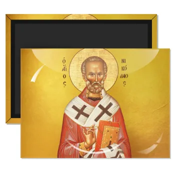 Άγιος Νικόλαος, Ορθογώνιο μαγνητάκι ψυγείου διάστασης 9x6cm