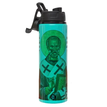 Άγιος Νικόλαος, Μεταλλικό παγούρι νερού με καπάκι ασφαλείας, αλουμινίου 850ml