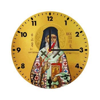 Saint Nektarios, Wooden wall clock (20cm)