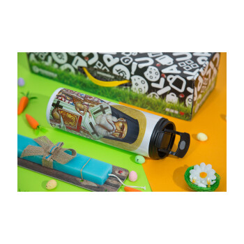 Saint Nektarios, Easter candle,Travel Tumbler 2 Lids, with metal straw & cleaning brush & aromatic flat candle (30cm) (BLUE)