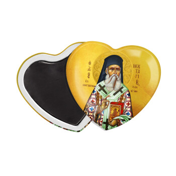 Saint Nektarios, Μαγνητάκι καρδιά (57x52mm)