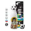 Soccer Metal mug thermos, double wall, 550ml