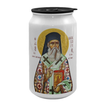 Saint Nektarios, Κούπα ταξιδιού μεταλλική με καπάκι (tin-can) 500ml