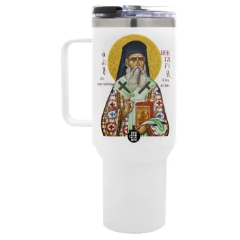 Άγιος Νεκτάριος, Mega Tumbler με καπάκι, διπλού τοιχώματος (θερμό) 1,2L