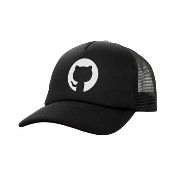 GitHub, Καπέλο Soft Trucker με Δίχτυ Μαύρο 