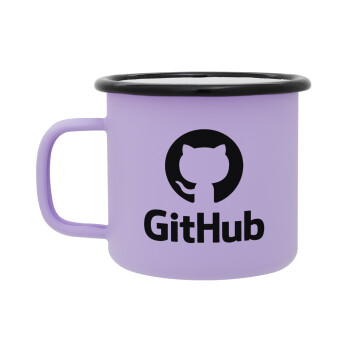 GitHub, Κούπα Μεταλλική εμαγιέ ΜΑΤ Light Pastel Purple 360ml