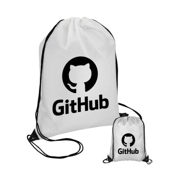 GitHub, Τσάντα πουγκί με μαύρα κορδόνια (1 τεμάχιο)