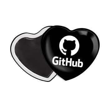 GitHub, Μαγνητάκι καρδιά (57x52mm)