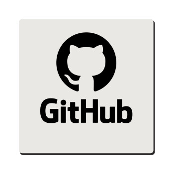 GitHub, Τετράγωνο μαγνητάκι ξύλινο 6x6cm