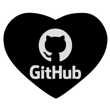 GitHub, Mousepad heart 23x20cm