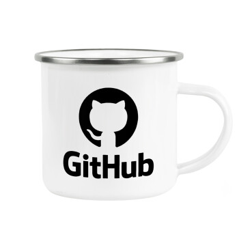 GitHub, Κούπα Μεταλλική εμαγιέ λευκη 360ml