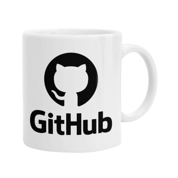 GitHub, Ceramic coffee mug, 330ml (1pcs)