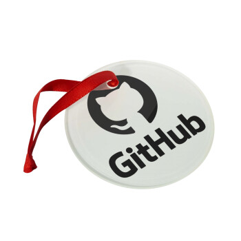 GitHub, Στολίδι Χριστουγεννιάτικο στολίδι γυάλινο 9cm