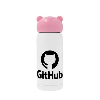 GitHub, Ροζ ανοξείδωτο παγούρι θερμό (Stainless steel), 320ml