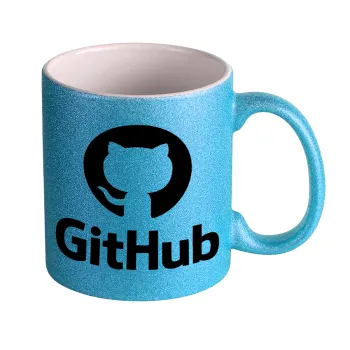 GitHub, Κούπα Σιέλ Glitter που γυαλίζει, κεραμική, 330ml