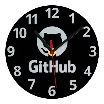 GitHub, Ρολόι τοίχου γυάλινο (20cm)